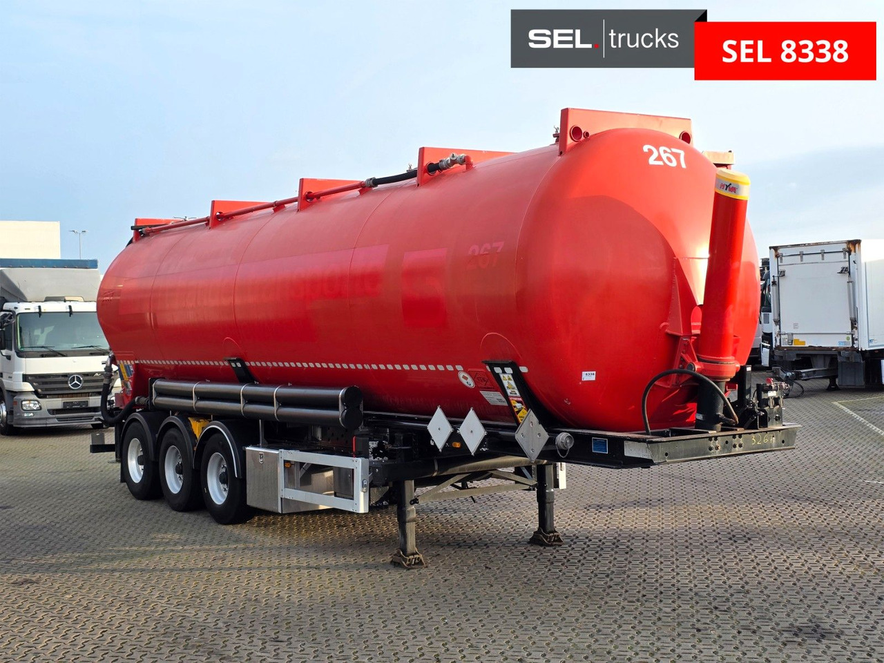 Feldbinder KIP 52/7000/A/2 / Alu-Felgen / ADR AT / 52.000 l - Silo semi-trailer: picture 3 Feldbinder KIP 52/7000/A/2 / Alu-Felgen / ADR AT / 52.000 l - Silo semi-trailer: picture 3