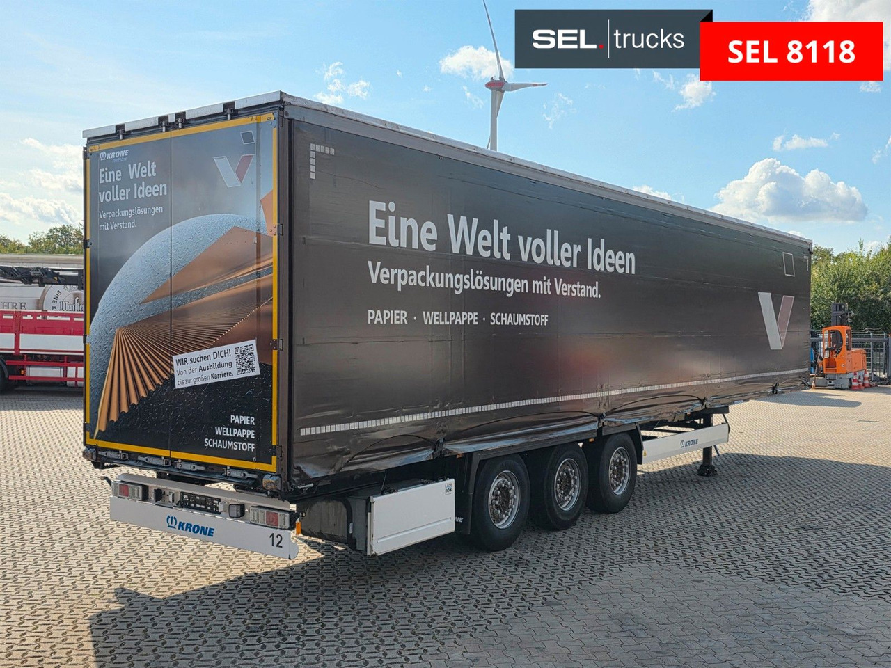Krone SD / Liftachse / EDSCHA - Curtainsider semi-trailer: picture 5 Krone SD / Liftachse / EDSCHA - Curtainsider semi-trailer: picture 5