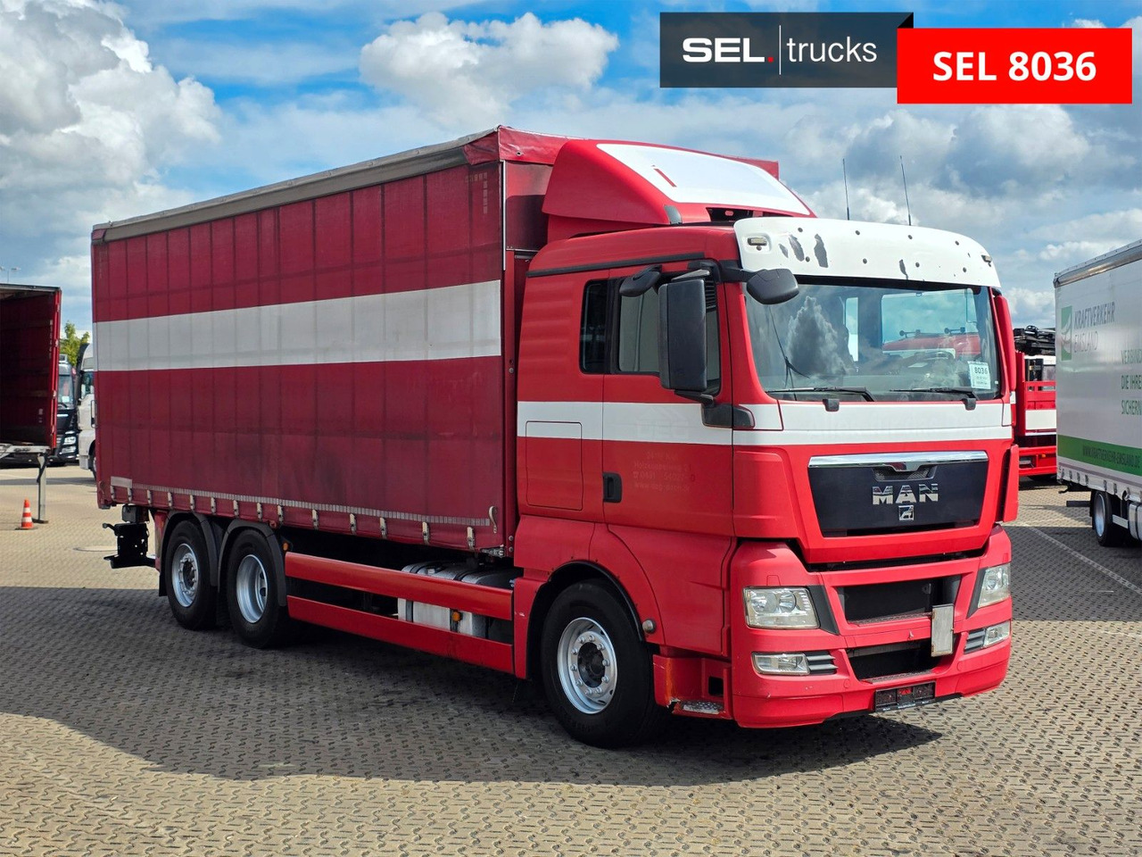 MAN TGX 26.360 6X2-2 LL / Intarder / Ldbw /Lenkachse - Curtainsider truck: picture 3 MAN TGX 26.360 6X2-2 LL / Intarder / Ldbw /Lenkachse - Curtainsider truck: picture 3