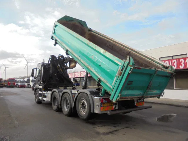 Tipper, Crane truck MAN TGS 35.440 8X4 TRIPLE NL TRUCK: picture 8