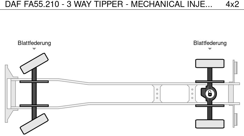 Lease a DAF FA55.210 - 3 WAY TIPPER - MECHANICAL INJECTION DAF FA55.210 - 3 WAY TIPPER - MECHANICAL INJECTION: picture 19