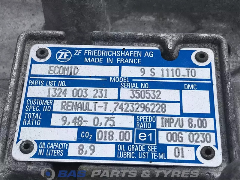 ZF D-Serie Renault 9S1110 TO Ecomid Versnellingsbak 9S1110 TO - Gearbox for Truck: picture 5 ZF D-Serie Renault 9S1110 TO Ecomid Versnellingsbak 9S1110 TO - Gearbox for Truck: picture 5