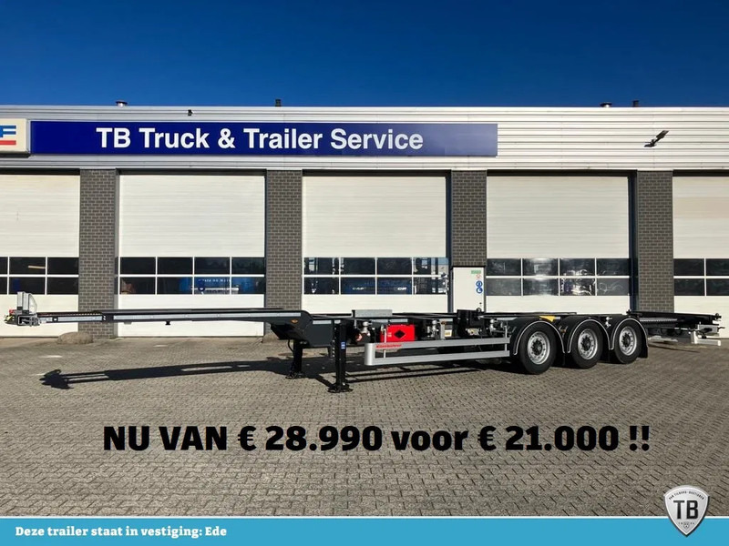 Kässbohrer SHG AVH / 45 - 12 / 27 Voor- en achterzijde uitschuifbaar -> 20"/40"/45" - Container transporter/ Swap body semi-trailer: picture 1 Kässbohrer SHG AVH / 45 - 12 / 27 Voor- en achterzijde uitschuifbaar -> 20"/40"/45" - Container transporter/ Swap body semi-trailer: picture 1
