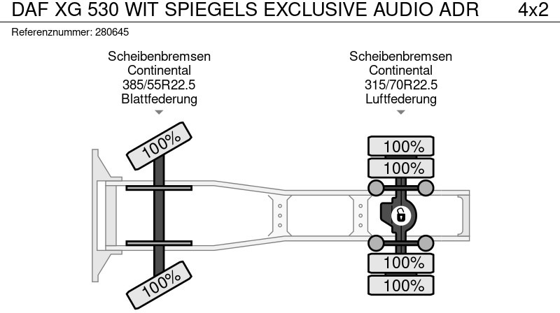 DAF XG 530 WIT SPIEGELS EXCLUSIVE AUDIO ADR - Tractor unit: picture 2 DAF XG 530 WIT SPIEGELS EXCLUSIVE AUDIO ADR - Tractor unit: picture 2