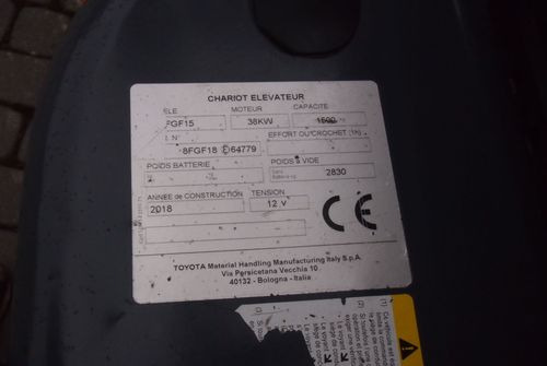 Wózek widłowy Toyota 8FGF15 2018 TRIPLEX system SAS (blokowanie tylnej osi) - LPG forklift: picture 5 Wózek widłowy Toyota 8FGF15 2018 TRIPLEX system SAS (blokowanie tylnej osi) - LPG forklift: picture 5