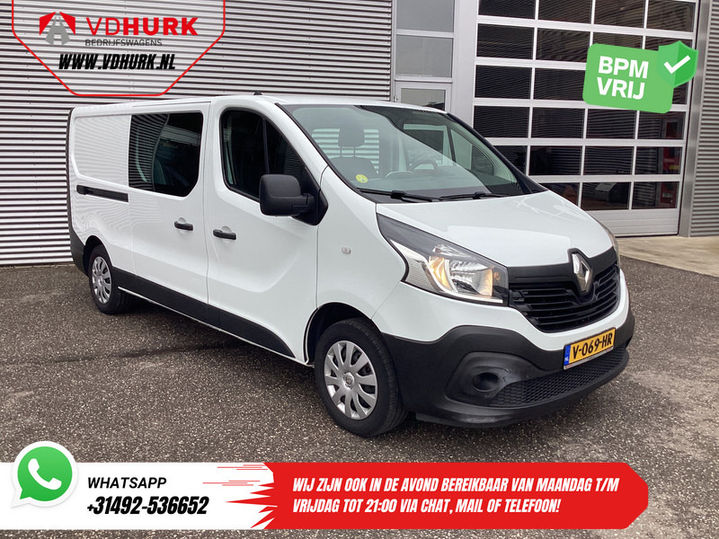 Renault Trafic 1.6 dCi 125 pk L2 DC Dubbel Cabine BPM VRIJ NL Auto/ Camera/ Cruise/ Navi/ Airco/ Trekhaak - Small van, Combi van: picture 1 Renault Trafic 1.6 dCi 125 pk L2 DC Dubbel Cabine BPM VRIJ NL Auto/ Camera/ Cruise/ Navi/ Airco/ Trekhaak - Small van, Combi van: picture 1