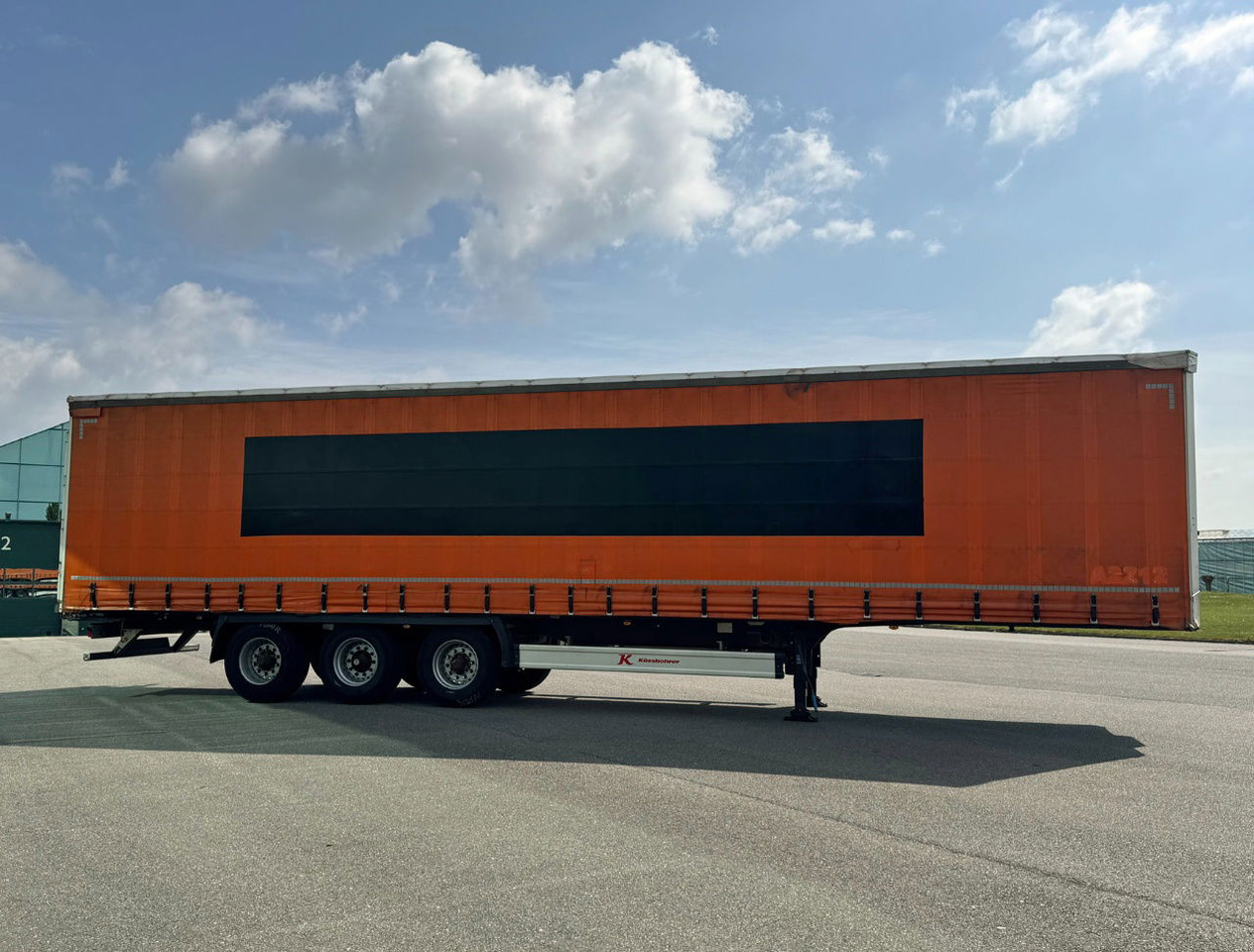 Curtainsider semi-trailer KAESSBOHRER Maxima Drum Brakes Sliding Roof NO Rust Galvanised Chassis TOP Condi: picture 6