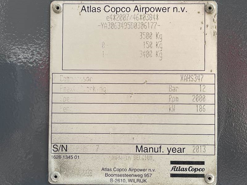 Atlas-Copco XAHS 347 CD - N - Air compressor: picture 5 Atlas-Copco XAHS 347 CD - N - Air compressor: picture 5