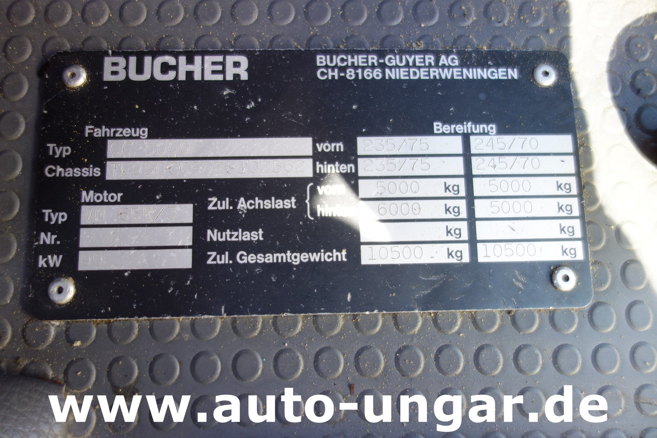 Road sweeper BUCHER CityCat CC5000 Schienenreiniger Kehrmaschine RailRoad Zweiweg: picture 19 Road sweeper BUCHER CityCat CC5000 Schienenreiniger Kehrmaschine RailRoad Zweiweg: picture 19