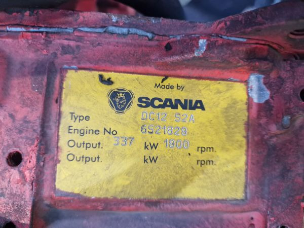 Scania DC12 52A Engine (Industrial) - Engine for Industrial equipment: picture 2 Scania DC12 52A Engine (Industrial) - Engine for Industrial equipment: picture 2