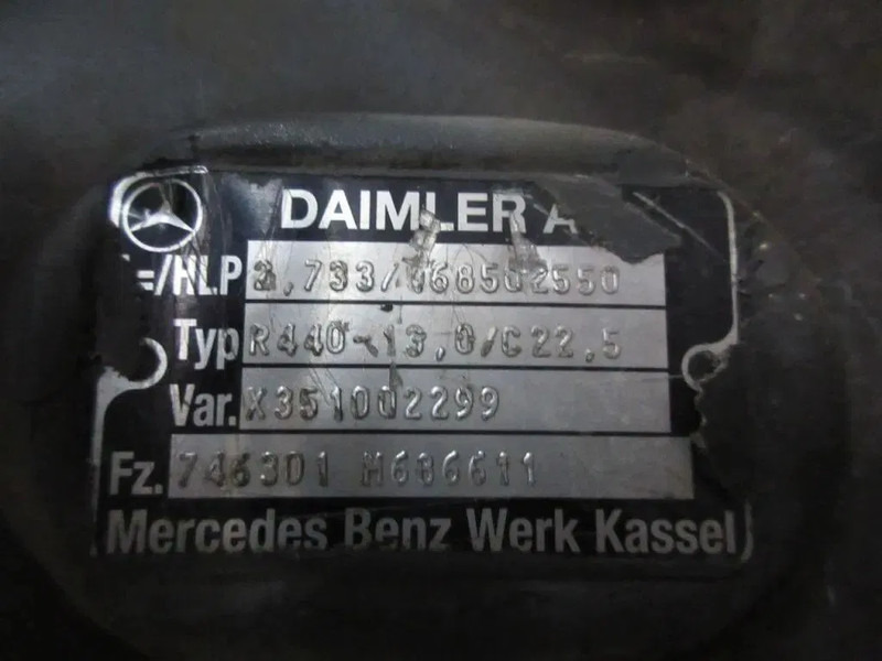 Mercedes-Benz R440-13,0/C22,5 RATIO 2,733 746.301 ACTROS MP 4 1845 EURO 6 - Differential gear for Truck: picture 5 Mercedes-Benz R440-13,0/C22,5 RATIO 2,733 746.301 ACTROS MP 4 1845 EURO 6 - Differential gear for Truck: picture 5