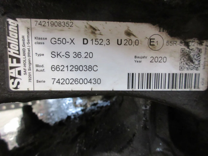 SAF G50-X D152.3 U20.0 SK-S 36.20 G50-X D152.3 U20.0 SK-S 36.20 VOLVO FH 460 EURO 6 MODEL 2021 - Fifth wheel coupling for Truck: picture 5 SAF G50-X D152.3 U20.0 SK-S 36.20 G50-X D152.3 U20.0 SK-S 36.20 VOLVO FH 460 EURO 6 MODEL 2021 - Fifth wheel coupling for Truck: picture 5