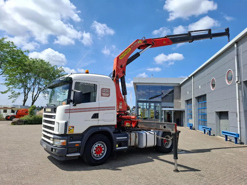 Scania 124G-420 / RETARDER / PALFINGER PK32080 / DOUBLE TANK / AIRCO / GOOD CONDITION / MANUAL / EURO-3 / 2004 - Crane truck: picture 2 Scania 124G-420 / RETARDER / PALFINGER PK32080 / DOUBLE TANK / AIRCO / GOOD CONDITION / MANUAL / EURO-3 / 2004 - Crane truck: picture 2