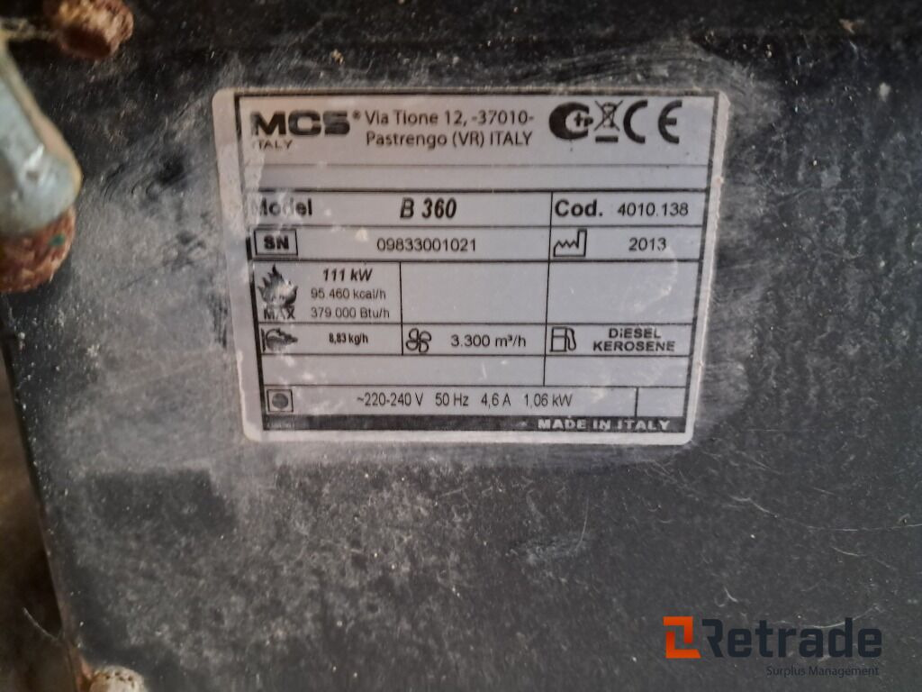 Varmekanon Master B 360 - Construction heater: picture 5 Varmekanon Master B 360 - Construction heater: picture 5