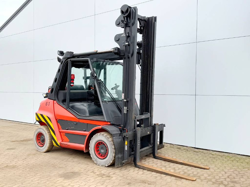 LPG forklift Linde H60T-03 - Side Shift / Duplex / German Machine: picture 5