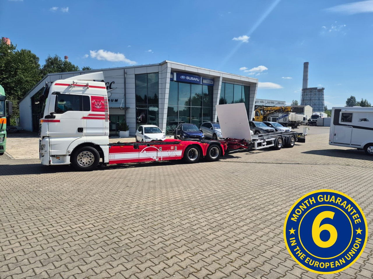 MAN TGX 28 28.420 , 6x2-2 LL + Trailer HFR KM 20 / 1 Owner / E6 /Techni - Container transporter/ Swap body truck: picture 1 MAN TGX 28 28.420 , 6x2-2 LL + Trailer HFR KM 20 / 1 Owner / E6 /Techni - Container transporter/ Swap body truck: picture 1