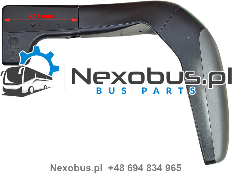 Lusterko Mercedes Intergo Setra 4.. NF UL prawe L=255 mm - Rear view mirror for Bus: picture 1 Lusterko Mercedes Intergo Setra 4.. NF UL prawe L=255 mm - Rear view mirror for Bus: picture 1