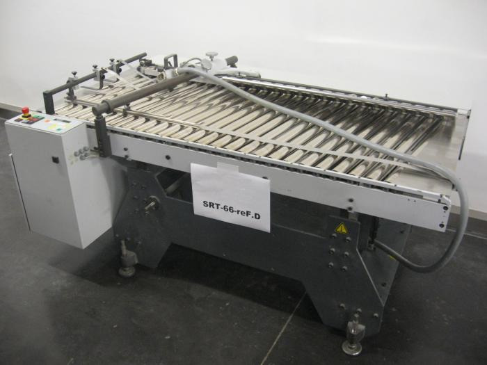 Heidelberg steel mobile, height-adjustable SRT 66 F-re-D inclined roller table (finishing station) - Folding machine: picture 1 Heidelberg steel mobile, height-adjustable SRT 66 F-re-D inclined roller table (finishing station) - Folding machine: picture 1