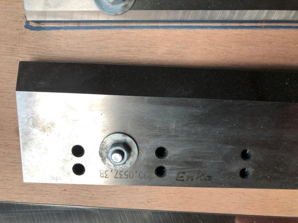 Knife set three-knife trimmer Muller Martini 890 - Paper cutting machine: picture 4 Knife set three-knife trimmer Muller Martini 890 - Paper cutting machine: picture 4