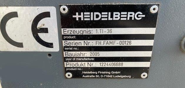 Folding machine Small Sized Pharmaceutical pocket folding Machine HEIDELBERG STAHLFOLDER Ti 36-6-F-T with STA-30 and additional Kbi-36 crossfold: picture 8