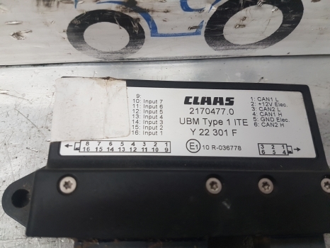 Claas Axion 800, 900, Arion 400, 500, 600 Ser 640 Ecu Ubm Type 1 Ite 0021704770 - ECU for Farm tractor: picture 2 Claas Axion 800, 900, Arion 400, 500, 600 Ser 640 Ecu Ubm Type 1 Ite 0021704770 - ECU for Farm tractor: picture 2
