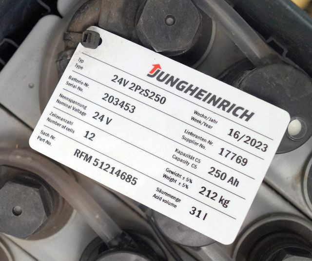 Jungheinrich unknown | Battery 24 2PZS250 year 2022 weight 212 kg sn. 203453 out - Battery for Material handling equipment: picture 4 Jungheinrich unknown | Battery 24 2PZS250 year 2022 weight 212 kg sn. 203453 out - Battery for Material handling equipment: picture 4