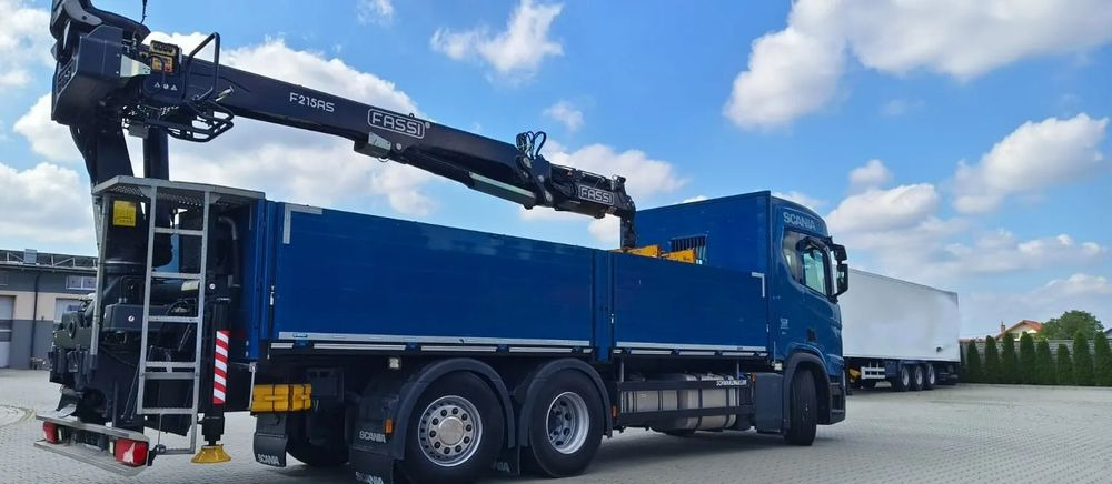 Scania R 500 6x2 z żurawiem Fassi F 215 AS – 2019 – Euro 6 –Retarder -Oś skrętna - Gotowa do pracy! - Crane truck, Dropside/ Flatbed truck: picture 5 Scania R 500 6x2 z żurawiem Fassi F 215 AS – 2019 – Euro 6 –Retarder -Oś skrętna - Gotowa do pracy! - Crane truck, Dropside/ Flatbed truck: picture 5