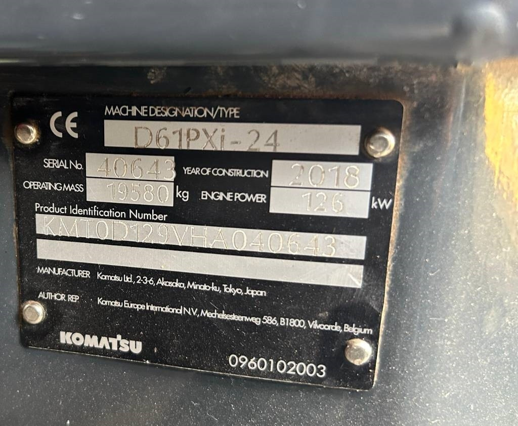 Komatsu D 61 PXI-24 (Comes with GPS / Under Preparation) - Bulldozer: picture 2 Komatsu D 61 PXI-24 (Comes with GPS / Under Preparation) - Bulldozer: picture 2