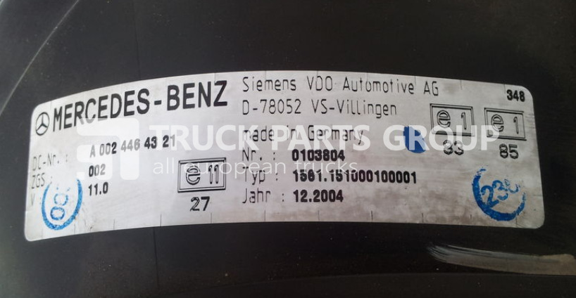 MERCEDES-BENZ actros, MP2, MP3 EURO3, EURO4, EURO5, instrument panel, instrume dashboard - Dashboard for Truck: picture 4 MERCEDES-BENZ actros, MP2, MP3 EURO3, EURO4, EURO5, instrument panel, instrume dashboard - Dashboard for Truck: picture 4