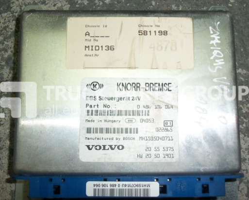VOLVO FH12 ECU, EDC, EBS Control unit 20555375, 0486106064, 20410009, control unit - ECU for Truck: picture 5 VOLVO FH12 ECU, EDC, EBS Control unit 20555375, 0486106064, 20410009, control unit - ECU for Truck: picture 5