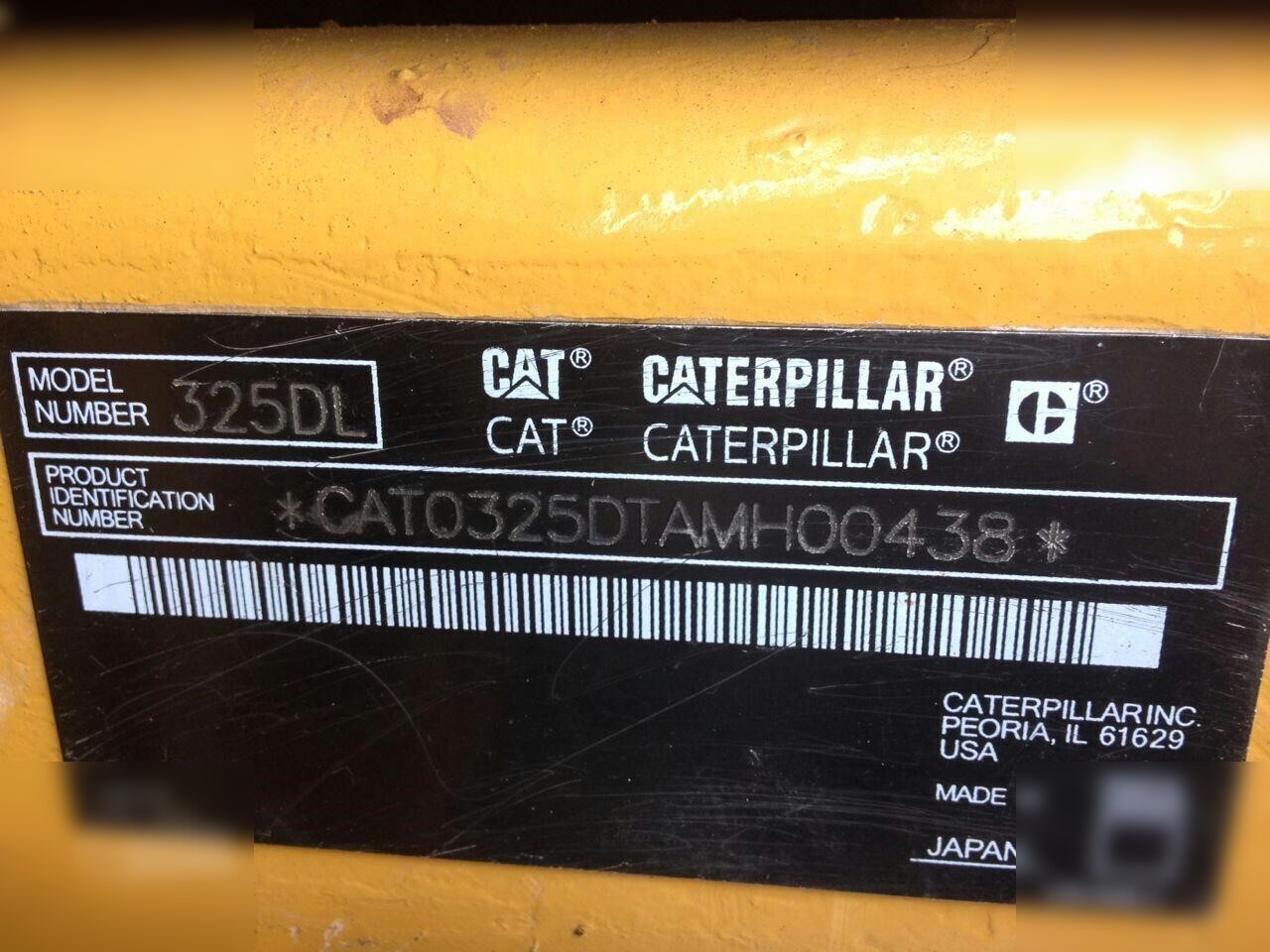 CATERPILLAR 325DL - Crawler excavator: picture 5 CATERPILLAR 325DL - Crawler excavator: picture 5