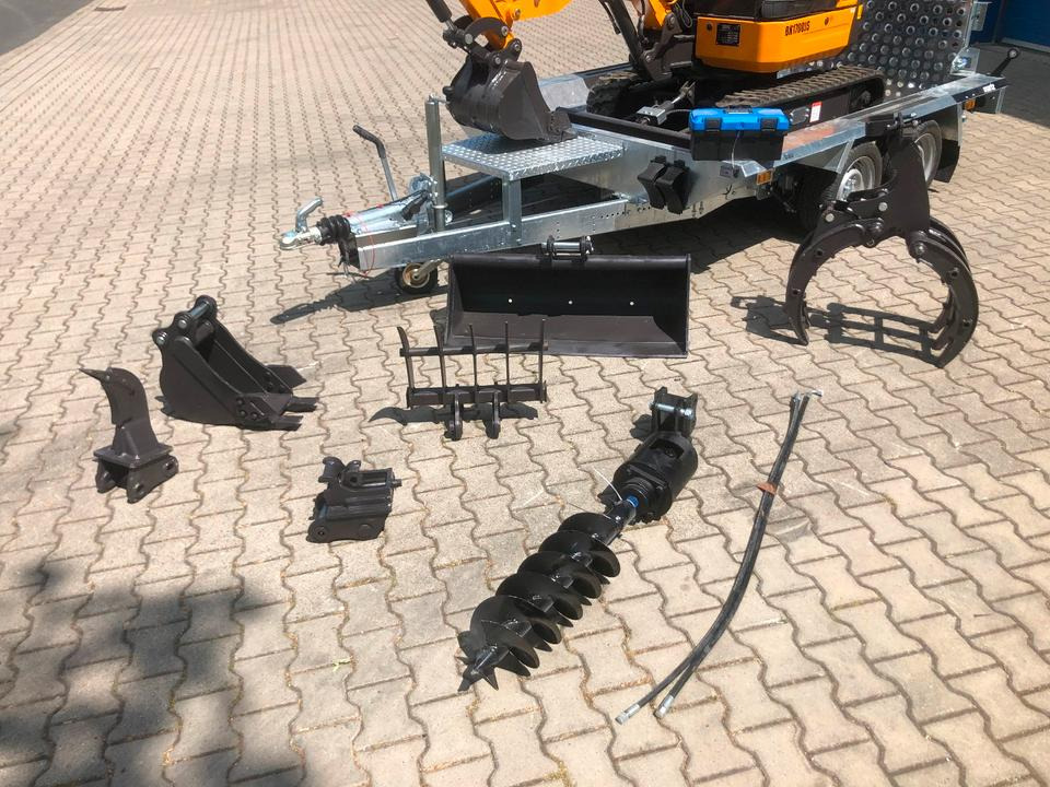 Minibagger BK1700JS + Tieflader + Zubehör *INKL.19% MWST*BERGER KRAUS*KUBOTA*JOYST*SOFORT! - Mini excavator: picture 5 Minibagger BK1700JS + Tieflader + Zubehör *INKL.19% MWST*BERGER KRAUS*KUBOTA*JOYST*SOFORT! - Mini excavator: picture 5