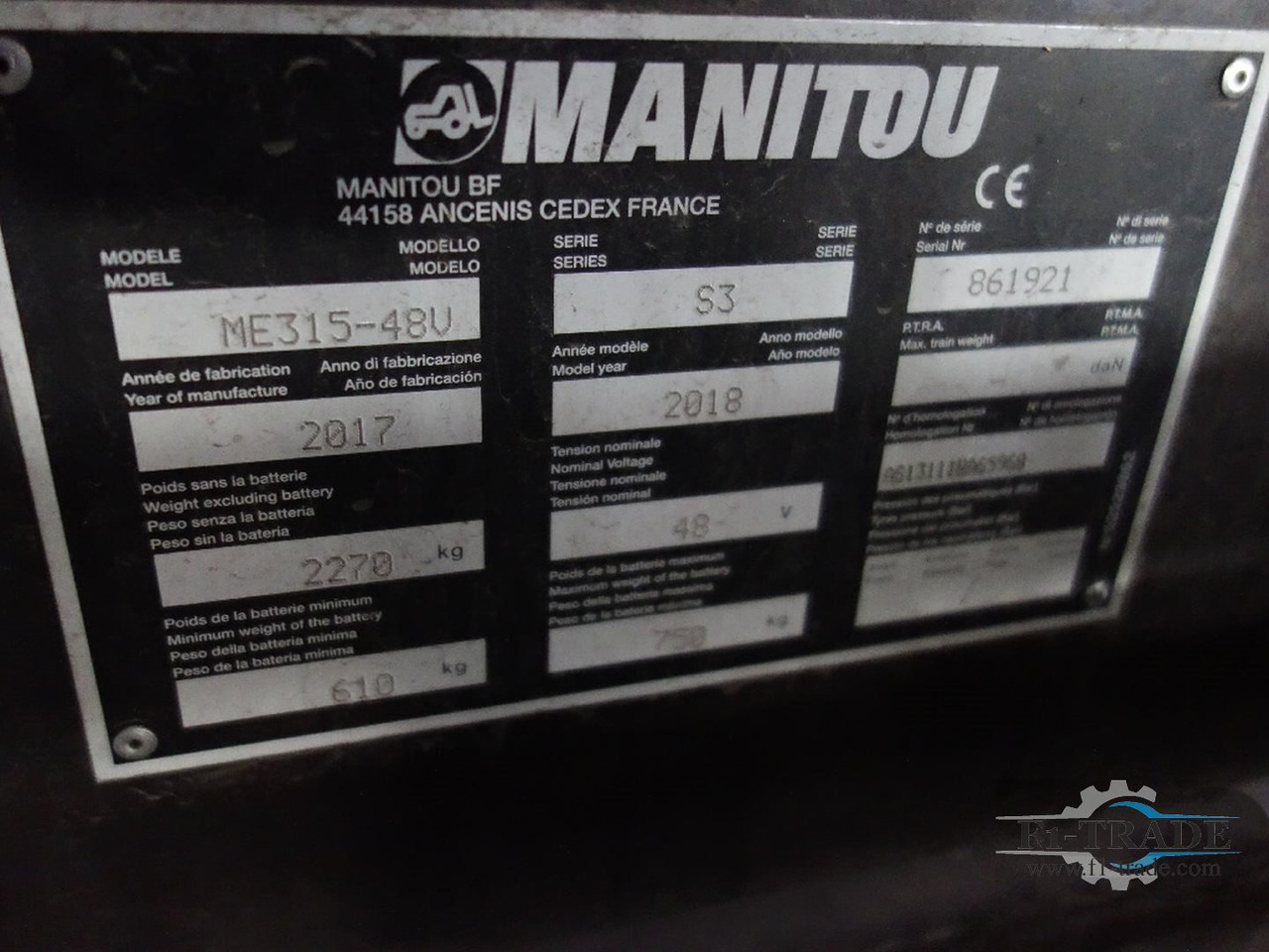 Electric forklift Manitou ME 315: picture 6