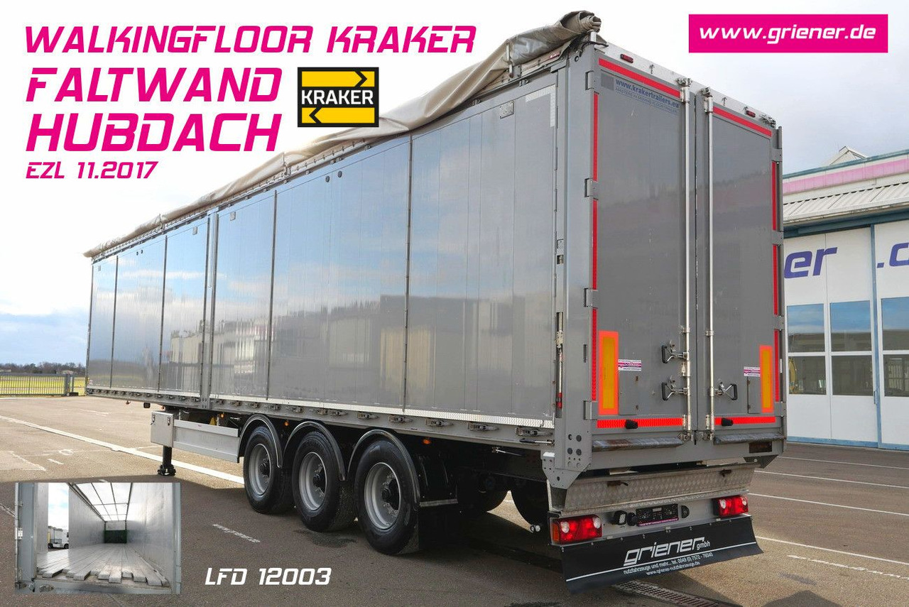 Kraker CF-Z / 10 mm / 89 m³ / seitliche türen FALTWAND - Walking floor semi-trailer: picture 1 Kraker CF-Z / 10 mm / 89 m³ / seitliche türen FALTWAND - Walking floor semi-trailer: picture 1