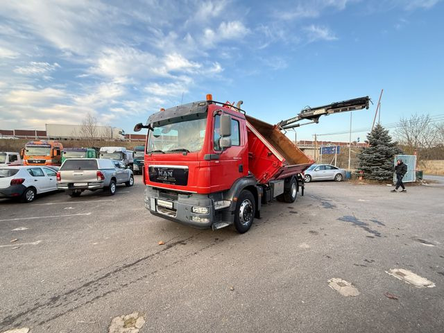 MAN TGM 18.340 Kipper mit Kran - Tipper, Crane truck: picture 2 MAN TGM 18.340 Kipper mit Kran - Tipper, Crane truck: picture 2