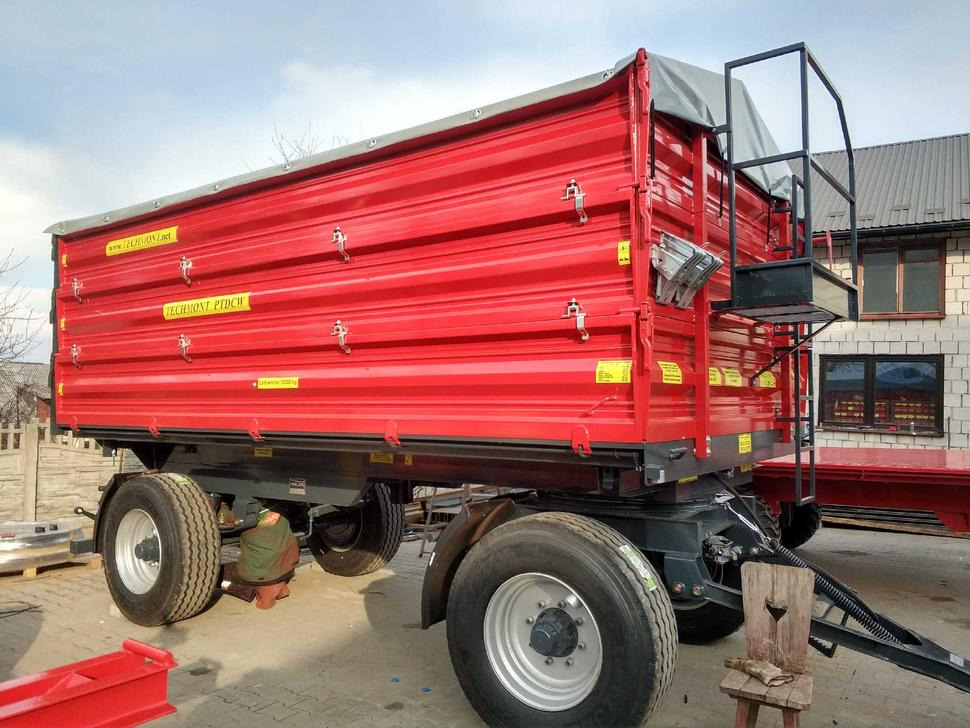 Techmont Anhänger / Trailer / Remorque / Rimorchio / Прицеп двухоосный бортовой / Przyczepa dwuosiowa PTD16 12 t - Farm tipping trailer/ Dumper: picture 4 Techmont Anhänger / Trailer / Remorque / Rimorchio / Прицеп двухоосный бортовой / Przyczepa dwuosiowa PTD16 12 t - Farm tipping trailer/ Dumper: picture 4