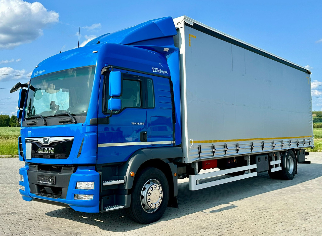 MAN TGM 18.320 / FIRANKA / 20 EUROPALET / 8.3 M DŁUGOŚCI / AUTOMAT / SYPIALKA / 2018 ROK / 9 809 KG ŁADOWNOŚCI - Curtainsider truck: picture 2 MAN TGM 18.320 / FIRANKA / 20 EUROPALET / 8.3 M DŁUGOŚCI / AUTOMAT / SYPIALKA / 2018 ROK / 9 809 KG ŁADOWNOŚCI - Curtainsider truck: picture 2