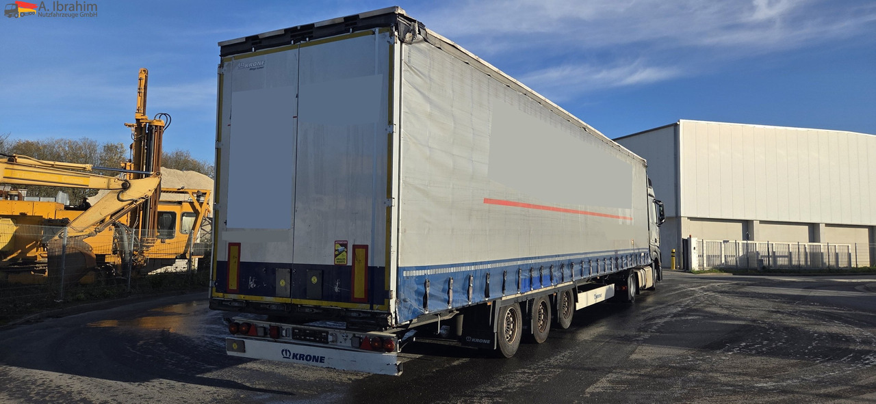 Curtainsider semi-trailer Krone SD Megatrailer Hubdach Liftachse | SAF Achsen: picture 11