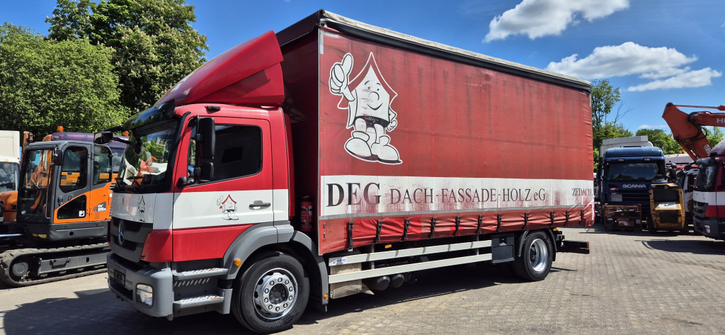 Mercedes-Benz 1829L Staplerhalterung, , Schiebeplane - Curtainsider truck: picture 1 Mercedes-Benz 1829L Staplerhalterung, , Schiebeplane - Curtainsider truck: picture 1