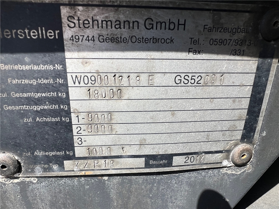 Curtainsider trailer STEHMANN ZZP.18: picture 10 Curtainsider trailer STEHMANN ZZP.18: picture 10