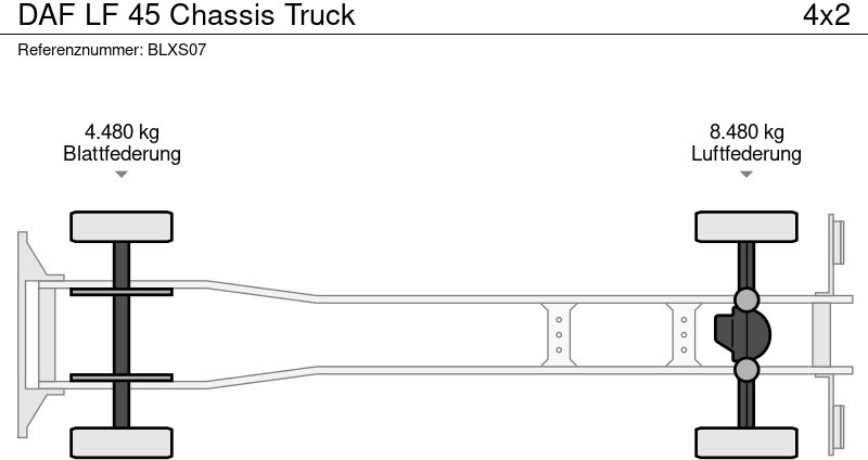 Cab chassis truck DAF LF 45 Chassis Truck: picture 14