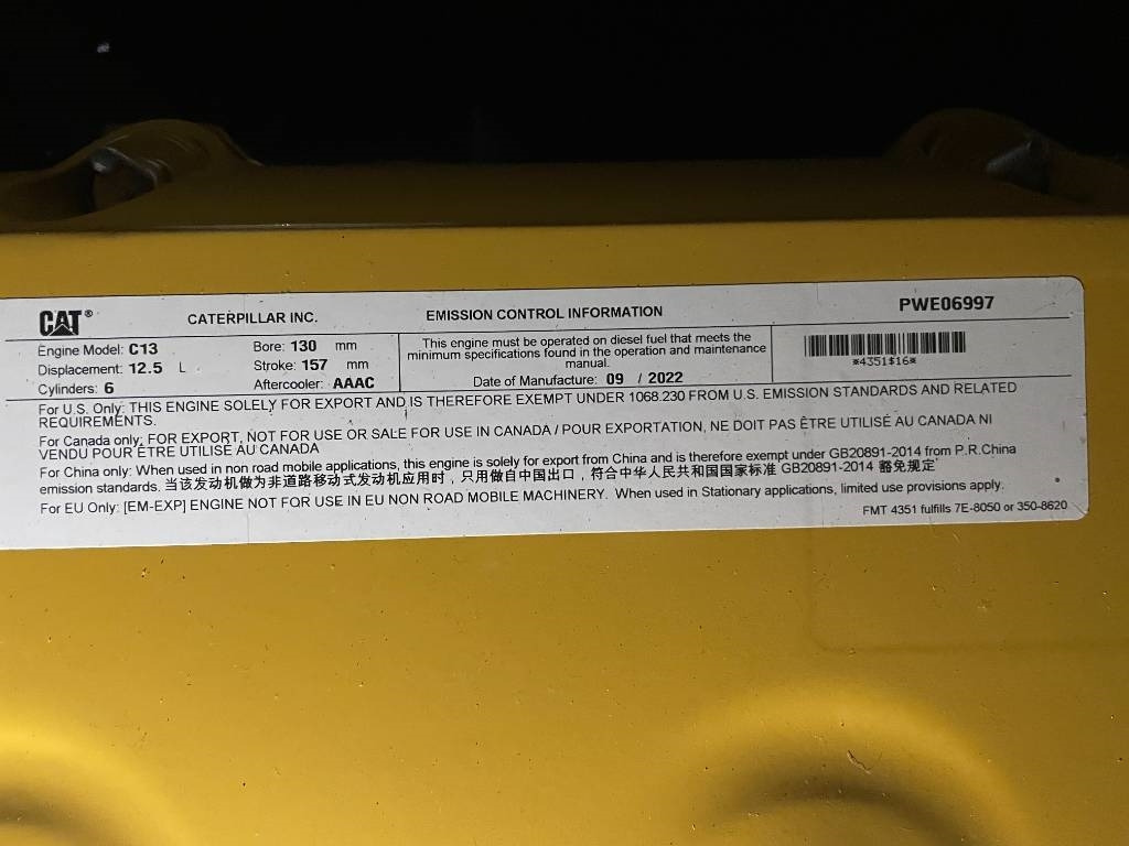 New Generator set CAT DE450E0 - C13 - 450 kVA Generator - DPX-18024: picture 18