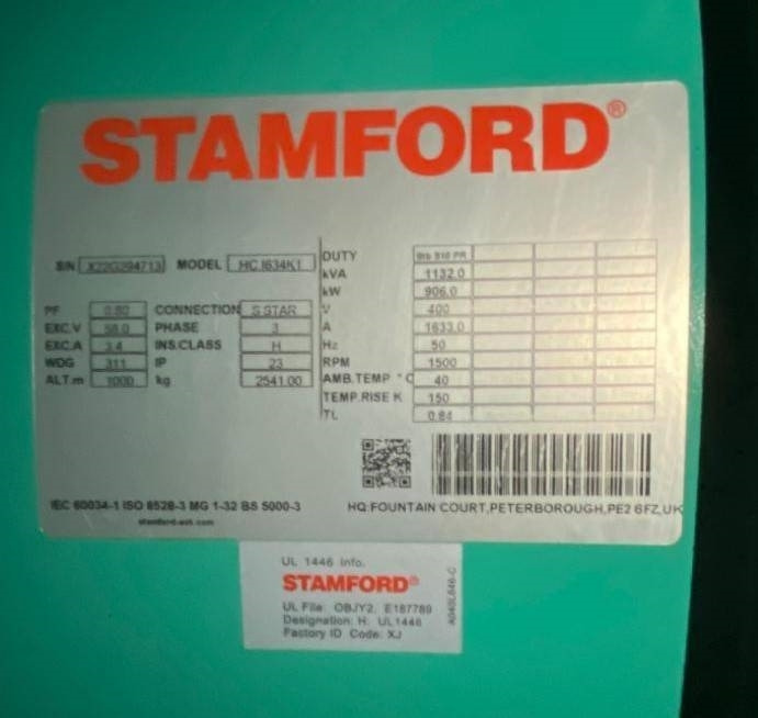 New Generator set Cummins C1100D5B - 1.100 kVA Open Generator - DPX-18531-O: picture 14