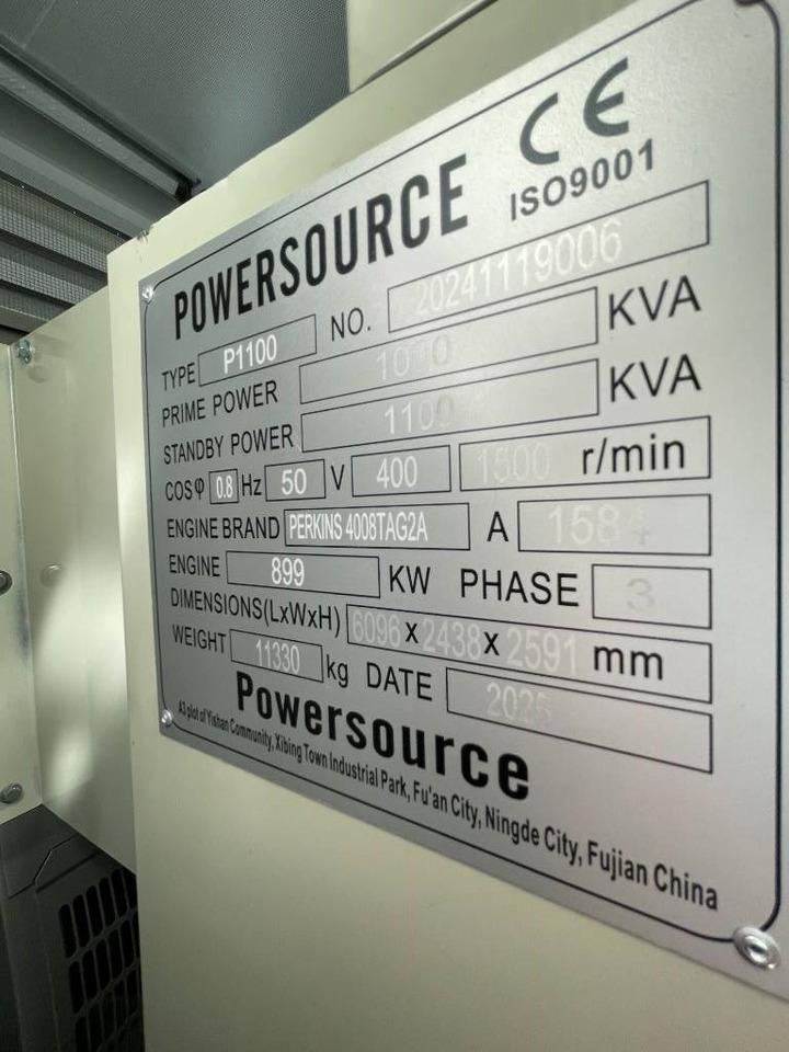 Perkins 4008TAG2A - 1100 kVA Generator - DPX-19820 - Generator set: picture 4 Perkins 4008TAG2A - 1100 kVA Generator - DPX-19820 - Generator set: picture 4