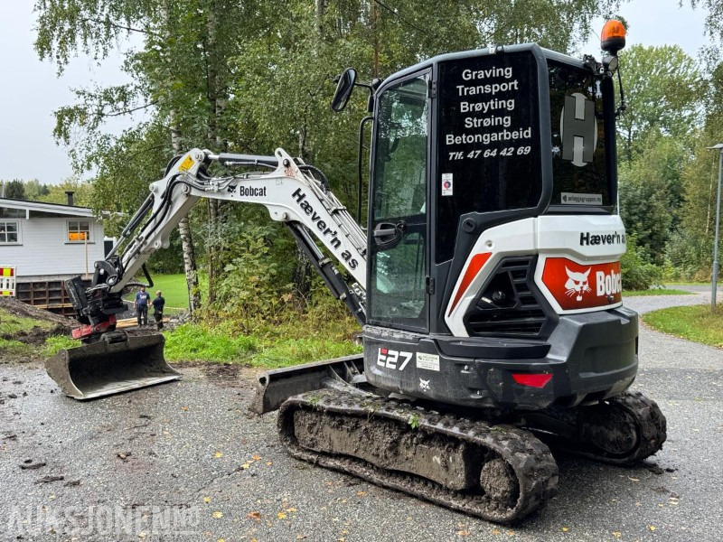 2022 Bobcat E27 minigraver / Rototilt / 3 skuffer - Mini excavator: picture 3 2022 Bobcat E27 minigraver / Rototilt / 3 skuffer - Mini excavator: picture 3