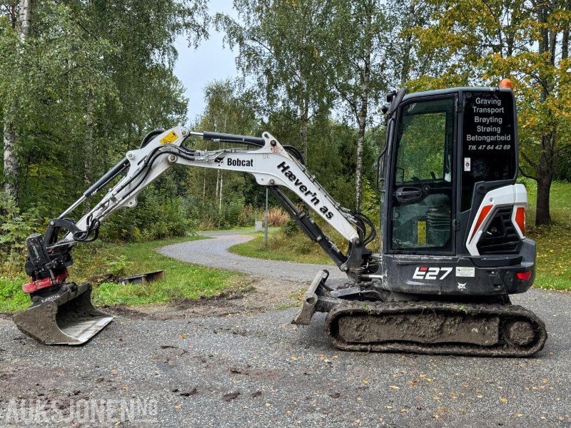 2022 Bobcat E27 minigraver / Rototilt / 3 skuffer - Mini excavator: picture 2 2022 Bobcat E27 minigraver / Rototilt / 3 skuffer - Mini excavator: picture 2