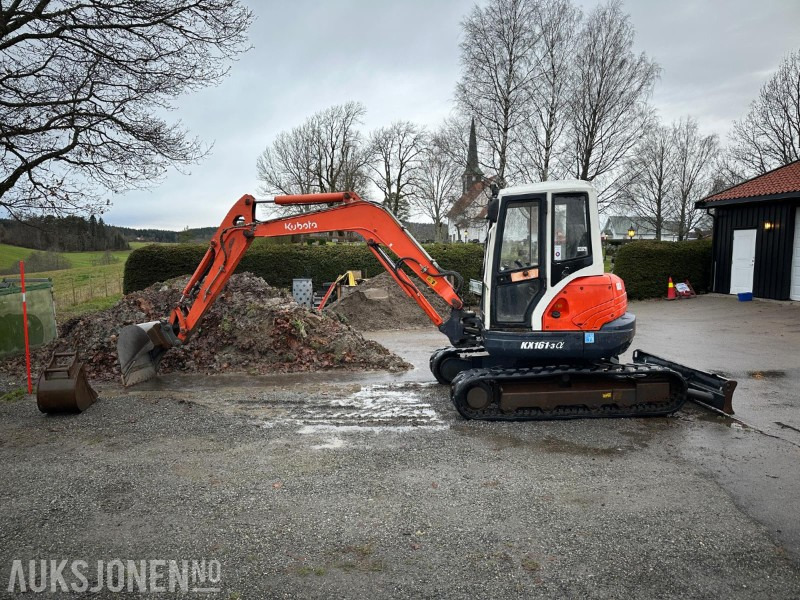 Kubota KX161-3α – 2006 – 3708 timer – 2 skuffer + klype – ca. 5,5 tonn – CE-merket - Mini excavator: picture 3 Kubota KX161-3α – 2006 – 3708 timer – 2 skuffer + klype – ca. 5,5 tonn – CE-merket - Mini excavator: picture 3