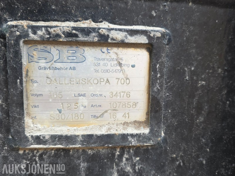 SB Sorteringsskuff 700 S30 - Construction equipment: picture 5 SB Sorteringsskuff 700 S30 - Construction equipment: picture 5