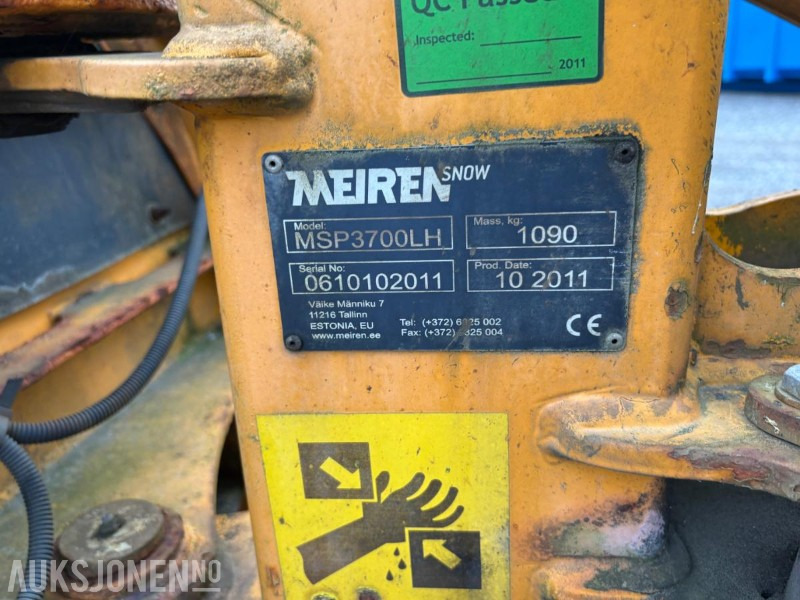 2011 Andre MEIREN SNOW MSP3700LH snøplog - Truck: picture 3 2011 Andre MEIREN SNOW MSP3700LH snøplog - Truck: picture 3