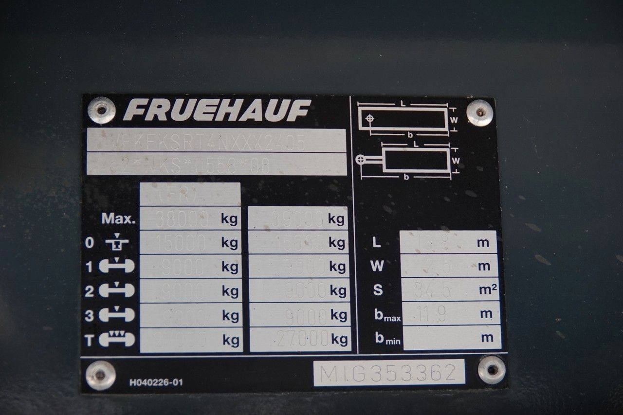 Refrigerator semi-trailer Frühauf KONTENER / KOFFER / ROLETA / PODŁOGA BARDZO MOC: picture 17